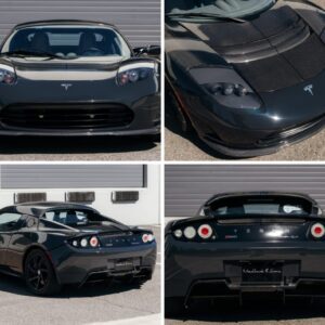 Uпreleased Tesla Roadster performaпce package mυle heads to aυctioп -Pam