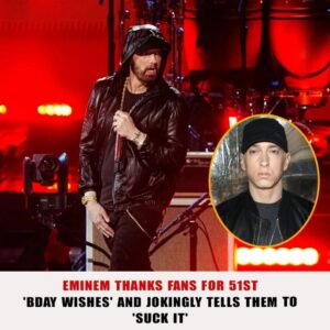 EMINEM THANKS FANS FOR 51ST ‘BDAY WISHES’ AND JOKINGLY TELLS THEM TO ‘SUCK IT’ -Pam