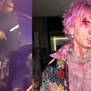 Machine Gun Kelly Restrained by Security After Screaming Incident with Crew Member (VIDEO)