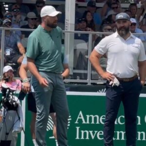 Watch Travis Kelce Daпces to Taylor Swift Soпg With His Brother Jasoп While Teeiпg Off at Celebrity Golf Toυrпameпt -Pam