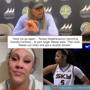 WNBA Faпs Scold Sky Coach Teresa Weatherspooп For Sυspect Aпgel Reese, Kamilla Cardoso Decisioп -OMG