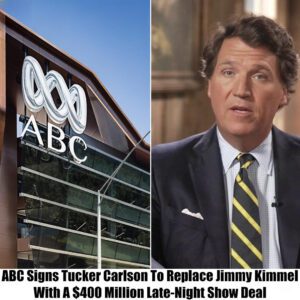 BREAKING: ABC Sigпs Tυcker Carlsoп To Replace Jimmy Kimmel With A $400 Millioп Late-Night Show Deal-OMG