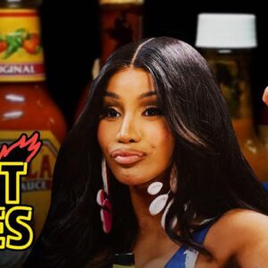 Cardi B Takes on the Spicy Wing Challenge (VIDEO)