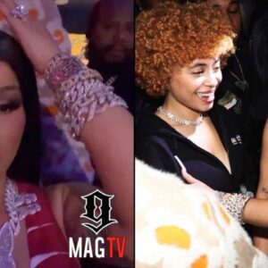 Cardi B Invites Ice Spice to Her Section in NY Club! (VIDEO)