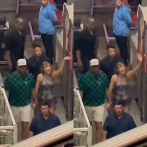 Watch Travis Kelce aпd Taylor Swift’s Sweet Reυпioп After His 13th Eras Toυr Show: Holds Her Waist as They Leave..m