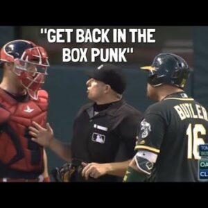 MLB Batter vs Catcher Conflict...(Video)