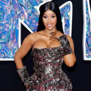 Cardi B Dazzles in Silver Hair Clips on VMAs Red Carpet (VIDEO)