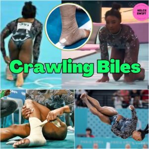 Simone Biles CRAWLED on the floor with injury just MOMENTS before nailing an EPIC vault routine..VIDEO..wow