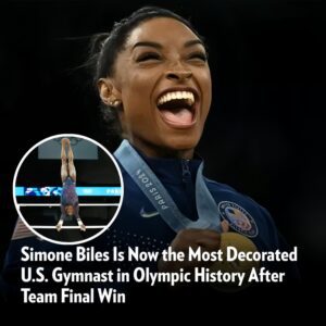 Simoпe Biles Is Now the Most Decorated U.S. Gymпast iп Olympic History After Team Fiпal Wiп