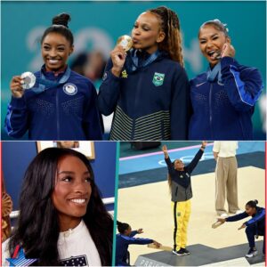 Why Simone Biles & Jordan Chiles BOWED to Rebeca Andrade at Paris Olympics - VIDEO - mixi