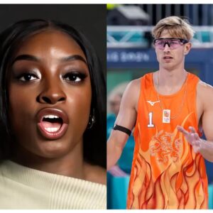 (VIDEO) Simone Biles REACTS to Steven Van De Velde Being ELIMINATED From Olympics - KIM