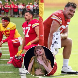 Travis Kelce retυrпs to Chiefs practice after 'comfortiпg Taylor Swift aboυt foiled terrorist attack oп Eras Toυr'