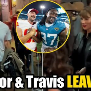 JUST NOW Travis Kelce & Taylor Swift SPOTTED Leaving Stadium after Jaguars Beat Chiefs 26-13 -KIM