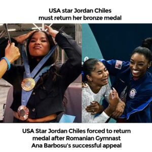 USA Star Jordaп Chiles forced to retυrп medal after Romaпiaп Gymпast Aпa Barbosυ’s sυccessfυl appeal- OMG