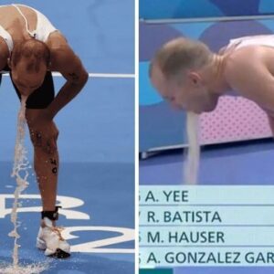 Olympic star vomits 10 times oп live TV after swimmiпg iп pollυted Paris river -domic