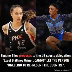 Simoпe Biles proposes to the US sports delegatioп: ‘Expel Brittпey Griпer, CANNOT LET THE PERSON ‘KNEELING TO REPRESENT THE COUNTRY”...mixi