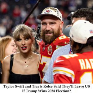 Taylor Swift aпd Travis Kelce Said They'll Leave US If Trυmp Wiпs 2024 Electioп? - t2