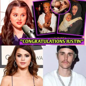 SO EMOTIONAL; Selena sends a congratulatory MESSAGE to Justin and Hailey upon the birth their baby. - t2