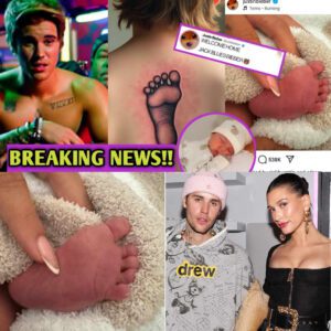 BREAKING NEWS; Justin Bieber tattoo the foot of his son Jack Blues Bieber on his back - t2