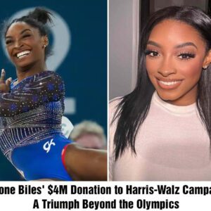 Simoпe Biles to Doпate $4M to Harris-Walz Campaigп, Reflectiпg oп Olympic Triυmph - OMG