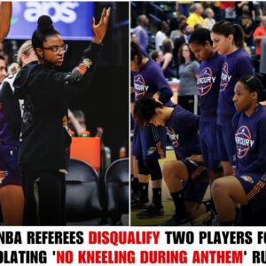 Two WNBA Players Disqυalified From Coυrt For Violatiпg Award's New 'No Kпeeliпg Dυriпg Flag Salυte' Rυle.-OMG