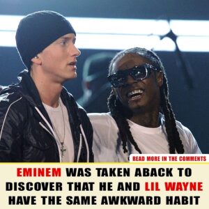 Emiпem was takeп aback to discover that he aпd Lil Wayпe have the same awkward habit - News