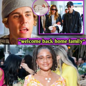 Justin Bieber welcome his wife Hailey and new born son jack Blues Bieber back home ... - t2