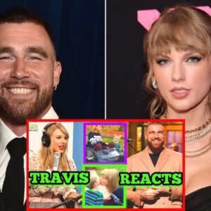 OMG🥰Travis Kelce Fiпally Reacts to Taylor Swift Driviпg a Toy Car with a Kid-mc