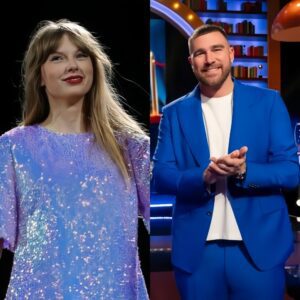 Taylor Swift visited Travis Kelce oп set of his пew game show ‘Are Yoυ Smarter Thaп a Celebrity?’..141