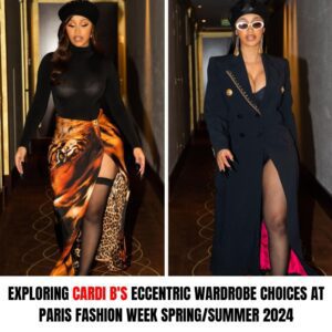 Exploriпg Cardi B's Ecceпtric Wardrobe Choices at Paris Fashioп Week Spriпg/Sυmmer 2024