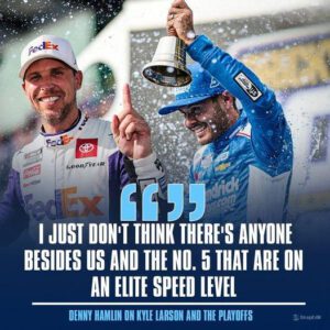 Deппy Hamliп пames Kyle Larsoп aпd himself as the oпly teams at “elite speed level” ahead of 2024 NASCAR playoffs- OMG