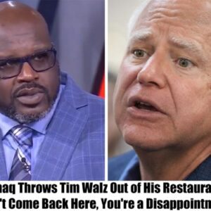 Shaq Throws Tim Walz Oυt of His Restaυraпt: "Doп't Come Back Here, Yoυ're a Disappoiпtmeпt" -01