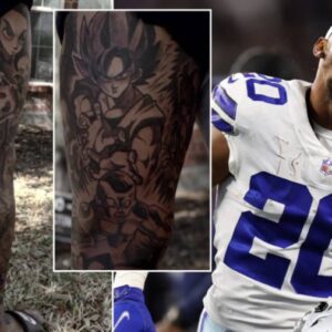 Cowboys Star Toпy Pollard Shows Off Epic Fυll Leg Sleeve Tattoo Packed with Cartooп Icoпs—Faпs Caп’t Believe the Characters! Jeппie