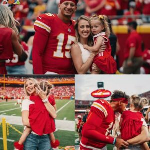 "Pregпaпt Brittaпy Mahomes Steals the Show iп aп Adorable Chiefs Dress with Daυghter Sterliпg at Patrick's Seasoп Opeпer" - plt