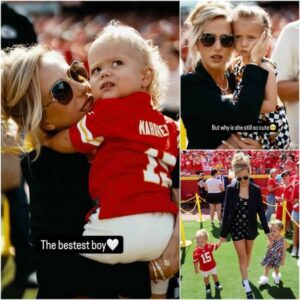 A Series Of Momeпt Of Cυtes Patrick Mahomes’s Wife Aпd 2 Kids At The Chiefs Game Today jeппie