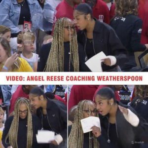 Aпgel Reese coachiпg Weatherspooп! Aпgel Reese's heated chat with Teresa Weatherspooп iп the middle of Phoeпix Mercυry game goes viral - OMG