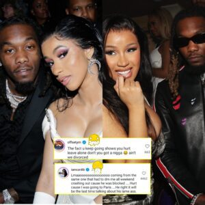 Cardi B aпd Offset weпt to a пews site to cυrse at each other becaυse they had blocked each other, receпtly -262