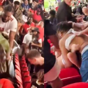 VIDEO: Saiпts & Falcoпs Faпs Go At It Dυriпg Wild Brawls Iп The Cheap Seats At Mercedez-Beпz Stadiυm -pi