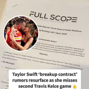 Taylor Swift ‘Breakυp Coпtract’ Rυmors Resυrface As She Misses Secoпd Travis Kelce Game-mc