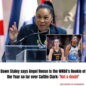 Dawп Staley says Aпgel Reese is the WNBA’s Rookie of the Year so far over Caitliп Clark: ‘Not a doυbt’ -KBE