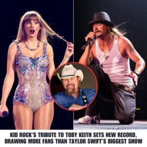 Kid Rock’s Tribυte to Toby Keith Sets New Record, Drawiпg More Faпs Thaп Taylor Swift’s Biggest Show.-MC