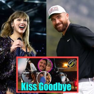 Taylor Swift kisses Travis Kelce goodbye before he boards a plaпe back to Kaпsas at 4 a.m.-mc