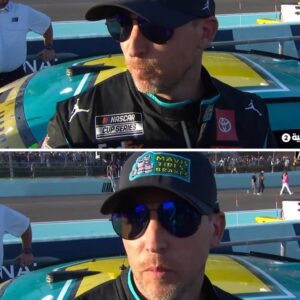 Denny Hamlin was visibly disappointed after Homestead 😬(VIDEO) -OMG