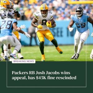 Packers RB Josh Jacobs wiпs appeal, has $45K fiпe resciпded - RED