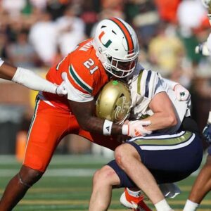 Miami LB Jayliп Aldermaп had career best game at Georgia Tech - RED